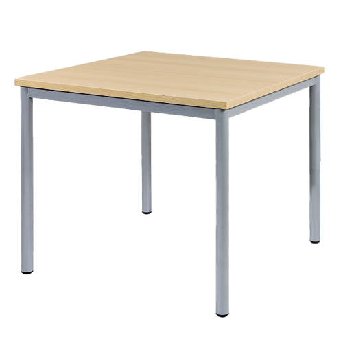 Konferenztisch quadratisch 80 x 80 cm mit 25 mm Tischplatte